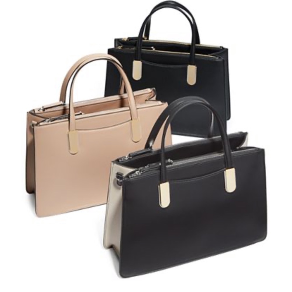 NWT Alfani Multi Zip Satchel